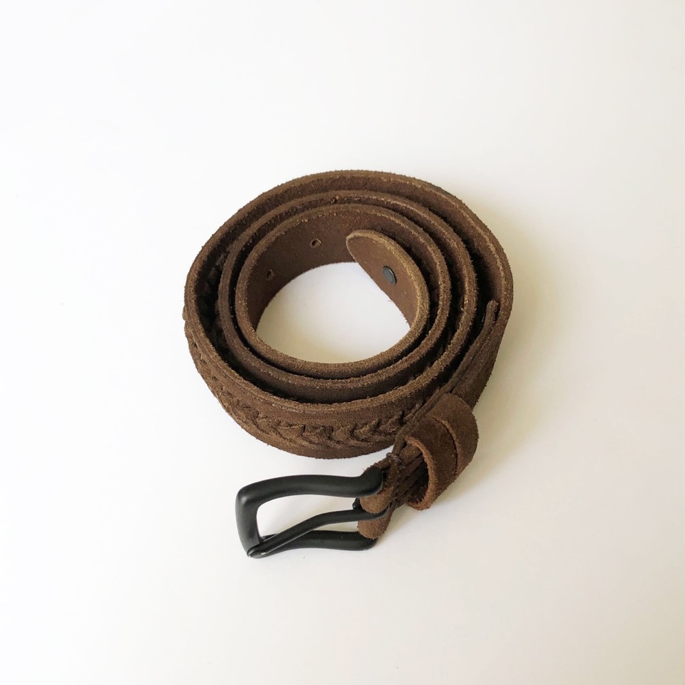 Suede Braided Brown Belt – Allsaints
